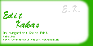 edit kakas business card